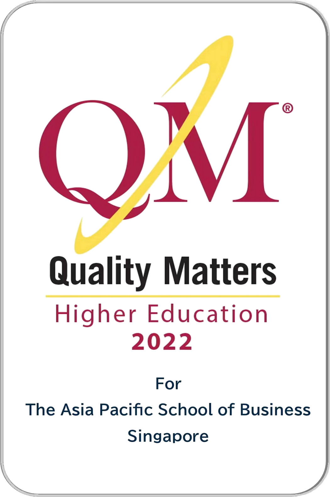 Quality Matters